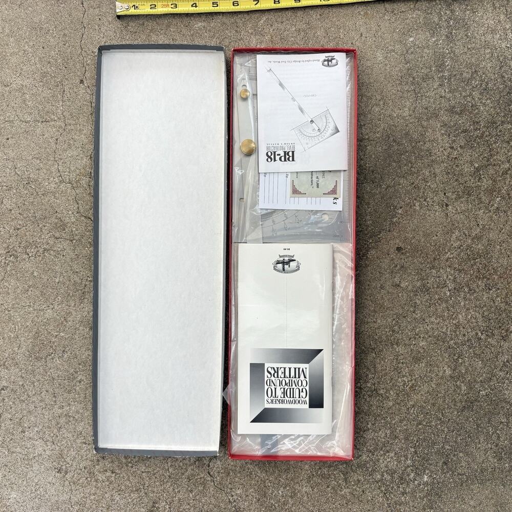 New Bridge City Tool Works BP-18 BEVEL PROTRACTOR Limited Edition/Original Box